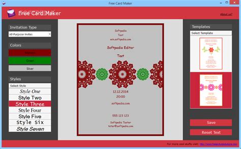 free printable card making software